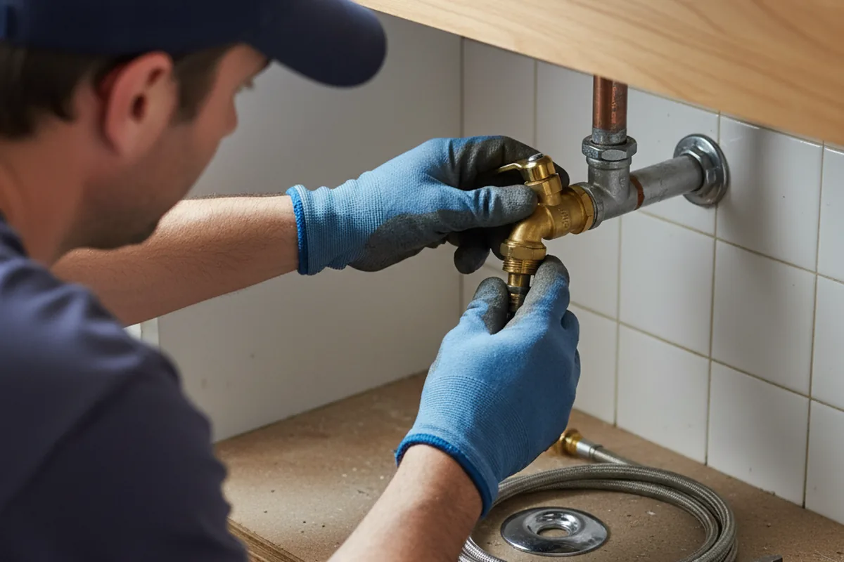 Shutoff valve and fitting work during Emergency Plumbing in Pelham